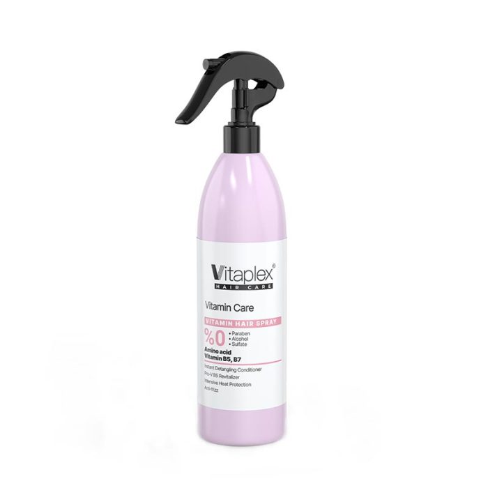 Vitaplex-Vitamin-care-Spray-sulfat-free اسپری ویتامینه و نرم کننده موهای خشک و نرمال ویتاپلکس (فاقد سولفات)