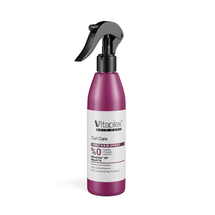 vitaplex-hydrating-and-conditioning-spray-for-curly-hair-sulfate-free اسپری آبرسان و نرم کننده موهای فر ویتاپلکس (فاقد سولفات)