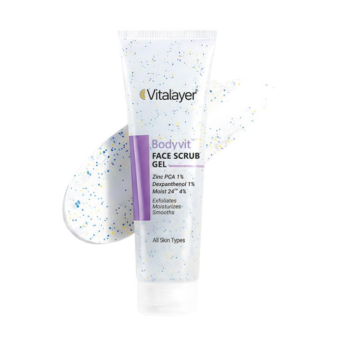 vitalayer-face-scrub-gel-bodyvit ژل اسکراب صورت بادی ویت ویتالیر